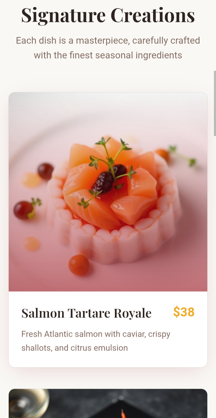 Gourmet Food Website