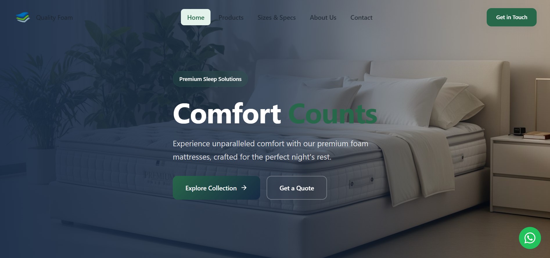 Company Landing Page sample by Bhagya Technologies